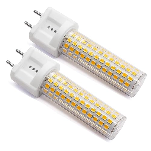 ALQFFHL G12 LED-Glühbirne 15W, Bi-Pin Corn Light (Äquivalent 120W Halogenlicht), 3000K 1500 Lumen Mais Licht, Deckenleuchte Flutlicht für Haus Straße Garage Landschaft Lagerhaus, 2er-Pack (Warmweiss) von ALQFFHL