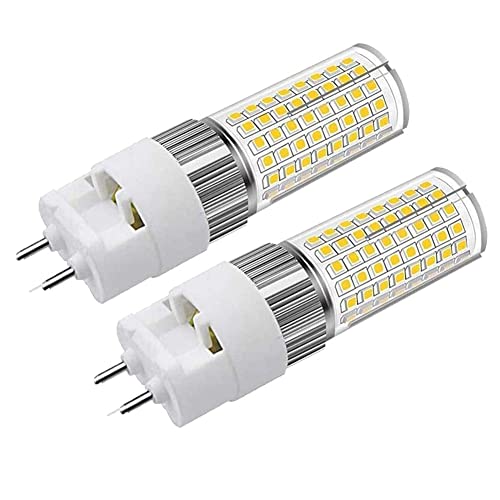 G12 LED-Glühbirne 16W, Bi-Pin Corn Bulb (Äquivalent 150W Halogenlicht), 6000K 1600 Lumen Mais Licht, Deckenleuchte Flutlicht für Haus Straße Garage Landschaft Lagerhaus, 2er-Pack (Kühles Weiß) von ALQFFHL