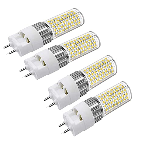 G12 LED-Glühbirne 16W, Bi-Pin Corn Bulb (Äquivalent 150W Halogenlicht), 6000K 1600 Lumen Mais Licht, Deckenleuchte Flutlicht für Haus Straße Garage Landschaft Lagerhaus, 4er-Pack (Kühles Weiß) von ALQFFHL