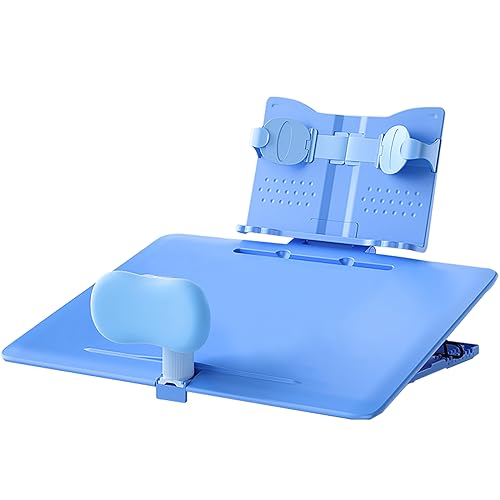 ALQFHFY Kinderschreibtisch Set Höhenverstellbar,Kindertisch Neigbarer ，3D Haltungsset Kindersicht Sitzhaltungskorrektor Lernen Lesen Tisch von ALQFHFY
