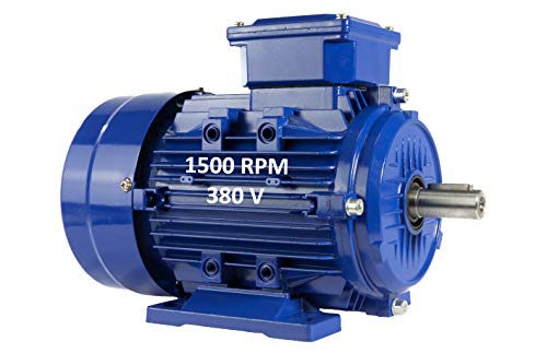 Elektromotor, dreiphasig, 1,5 kW / 2 PS, 220/380 V, 1500 U/min, B3, Größe 90 l, Achse 24 mm von ALREN