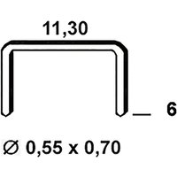 Alsafix Tackerklammern Type 53 6mm - Rückenbreite 11,3mm, Stahldraht verzinkt - 6000 Stück Alsafix Tackerklammern Type 53 6mm - Rückenbreite 11,3mm, Stahldraht verzinkt - 6000 Stück von ALSAFIX