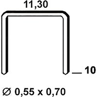 Tackerklammern Type 53 10mm - Rückenbreite 11,3mm, Stahldraht verzinkt - 4000 Stück - Alsafix Tackerklammern Type 53 10mm - Rückenbreite 11,3mm, Stahldraht verzinkt - 4000 Stück - Alsafix von ALSAFIX