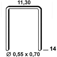 Tackerklammern Type 53 14mm - Rückenbreite 11,3mm, Stahldraht verzinkt - 3000 Stück - Alsafix Tackerklammern Type 53 14mm - Rückenbreite 11,3mm, Stahldraht verzinkt - 3000 Stück - Alsafix von ALSAFIX