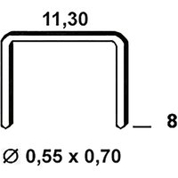 Tackerklammern Type 53 8mm - Rückenbreite 11,3mm, Stahldraht verzinkt - 5000 Stück - Alsafix Tackerklammern Type 53 8mm - Rückenbreite 11,3mm, Stahldraht verzinkt - 5000 Stück - Alsafix von ALSAFIX