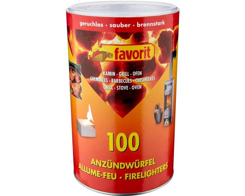 ALSCHU Grillanzünder Favorit Anzündwürfel Vorratsdose 100 Stück Weiß von ALSCHU