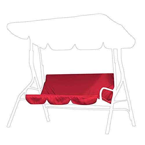 ALSEVENS Kissenbezug für Outdoor Schaukeln, Gewicht Ca. 161 G, Sitzkissenbezug, 4 Farben Erhältlich, Geeignet für Dreisitzer Schaukeln(红色) von ALSEVENS