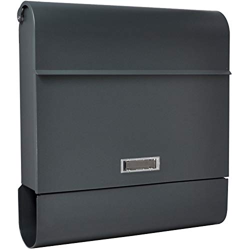 ALSTEN TECH Modernes Design Briefkasten Anthrazitgrau Matt Wandbriefkasten Postkasten mit Zeitungsfach C4 Format Abschließbar 3 Schlüssel Namensschild RAL 7016 ALSTEN TECH Modernes Design Briefkasten Anthrazitgrau Matt Wandbriefkasten Postkasten mit Zeitungsfach C4 Format Abschließbar 3 Schlüssel Namensschild RAL 7016 von ALSTEN TECH