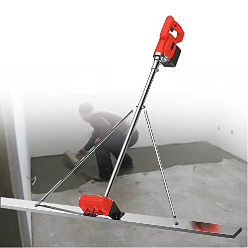 ALSUP Beton Estrich Rüttelset mit 5ft Board, Batteriebetriebene Betonoberfläche Nivellierung Tamper Lineal, Elektrische Cordless Estrich Zement Finishing Vibrating Machine,2electric von ALSUP