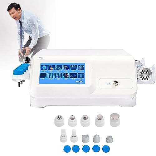 ALSUP Body Massager Shockwave Therapy Machine,Professionelle Stoßwellengerät für Körper Muskelentspannung Schmerzlinderung mit 7 Massageköpfe von ALSUP