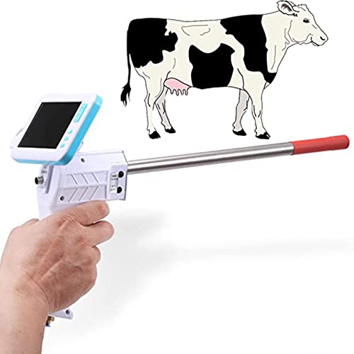 ALSUP Professionelle künstliche Besamungspistole mit visuellem LCD-Bildschirm, veterinärmedizinische Besamungsgeräte für Pferd/Kuh/Rind, Besamungsausrüstung für Bauernhöfe und Ranches von ALSUP
