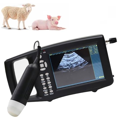 ALSUP Ultraschall-Veterinär-Trächtigkeitstester mit 3.5-MHz Wasserdichter Mechanischer-Sonde,Tragbarer Wiederaufladbarer Veterinär Ultraschall Scanner für Schweine Und Schafen ALSUP Ultraschall-Veterinär-Trächtigkeitstester mit 3.5-MHz Wasserdichter Mechanischer-Sonde,Tragbarer Wiederaufladbarer Veterinär Ultraschall Scanner für Schweine Und Schafen von ALSUP