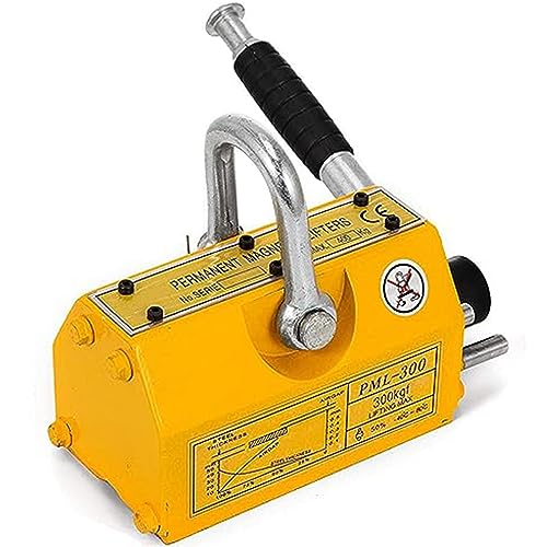 Lasthebemagnet Neodym Stahl Zugkraft Lasthebemagnet Gelb Handgesteuerter Gabelstapler Magnetischer Heber Magnetischer Heber Neodym Lasthebemagnet,400KG von ALSUP