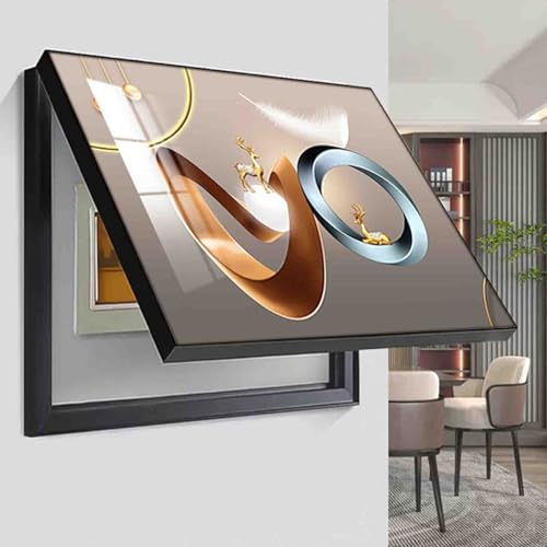 ALSUPEU Electric Meter Box Decorative Painting Meter Cover Decorative Modern Electric Meter Decorative Panel Cover, Decorative Electric Box Cover, Meter Box Cover,005,50 * 40cm von ALSUPEU