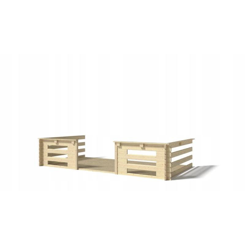 Altanka Veranda zum Gartenhaus 4x2 m   Farbe Holz   DOM18 Altanka Veranda zum Gartenhaus 4x2 m   Farbe Holz   DOM18 von ALTANKA