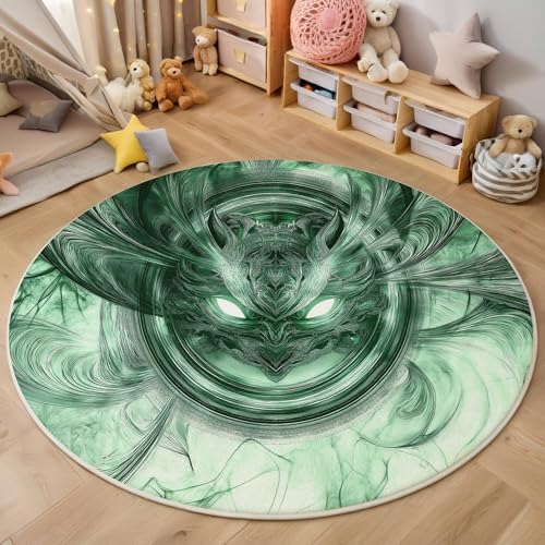 ALTCIRNMD 3D Rund Grün Wirbelhahn 160Cm Kinder Jugendliche Jungen Teppich Schlafzimmer Stuhl Matte Kinderzimmer Wohnzimmer Abstrakt Digital Weichem Balkon Korridor Kinderteppiche ALTCIRNMD 3D Rund Grün Wirbelhahn 160Cm Kinder Jugendliche Jungen Teppich Schlafzimmer Stuhl Matte Kinderzimmer Wohnzimmer Abstrakt Digital Weichem Balkon Korridor Kinderteppiche von ALTCIRNMD