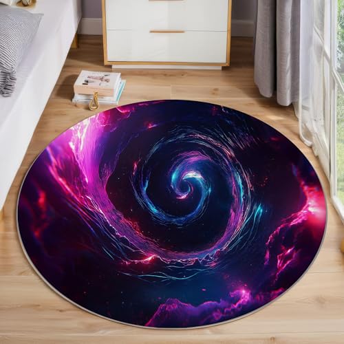 ALTCIRNMD 3D Rund Lila Sternenhimmel-Spirale 120Cm Kinder Jugendliche Jungen Teppich Schlafzimmer Stuhl Matte Kinderzimmer Wohnzimmer Fantasielandschaft Weichem Balkon Korridor Kinderteppiche ALTCIRNMD 3D Rund Lila Sternenhimmel-Spirale 120Cm Kinder Jugendliche Jungen Teppich Schlafzimmer Stuhl Matte Kinderzimmer Wohnzimmer Fantasielandschaft Weichem Balkon Korridor Kinderteppiche von ALTCIRNMD