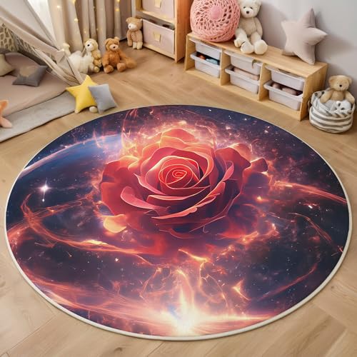 ALTCIRNMD 3D Rund Rot Sternenrose 180Cm Kinder Jugendliche Jungen Teppich Schlafzimmer Stuhl Matte Kinderzimmer Wohnzimmer Fantasiepflanzen Weichem Balkon Korridor Kinderteppiche ALTCIRNMD 3D Rund Rot Sternenrose 180Cm Kinder Jugendliche Jungen Teppich Schlafzimmer Stuhl Matte Kinderzimmer Wohnzimmer Fantasiepflanzen Weichem Balkon Korridor Kinderteppiche von ALTCIRNMD