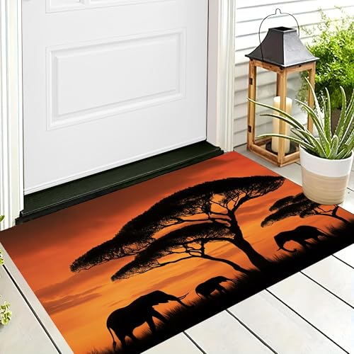 ALTCIRNMD 3D-Teppiche Orange Farbe Sonnenuntergang Elefant,Fußmatte Für Innen Außenbereich,Saugfähig,Ultradünn rutschfest Schnell Trocknend,Teppich Natürliche Tiere Für Badezimmer Dusche,70X100Cm ALTCIRNMD 3D-Teppiche Orange Farbe Sonnenuntergang Elefant,Fußmatte Für Innen Außenbereich,Saugfähig,Ultradünn rutschfest Schnell Trocknend,Teppich Natürliche Tiere Für Badezimmer Dusche,70X100Cm von ALTCIRNMD