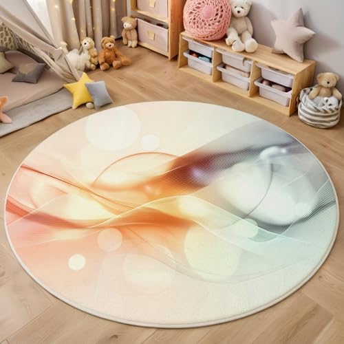 ALTCIRNMD Area Wohnzimmerteppich Schlafzimmerteppich Graugelb Linien Kreise Teppich 3D-Gedruckter Soft-Touch,Abstrakte Kunst Für Kinderzimmer Schlafzimmer Dekoration 100Cm ALTCIRNMD Area Wohnzimmerteppich Schlafzimmerteppich Graugelb Linien Kreise Teppich 3D-Gedruckter Soft-Touch,Abstrakte Kunst Für Kinderzimmer Schlafzimmer Dekoration 100Cm von ALTCIRNMD