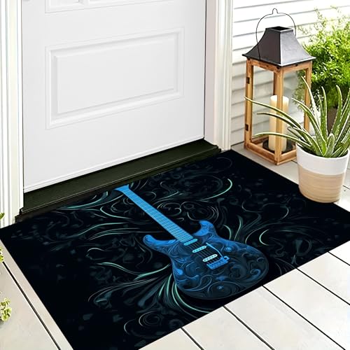 ALTCIRNMD Badteppich rutschfeste,3D-Muster Fußmatte Blau Vortex-Gitarre,Badezimmer Deko,Abstrakte Kunst Badematte Rutschfester Badezimmerteppich Absorbierender Dekorative,60X90Cm ALTCIRNMD Badteppich rutschfeste,3D-Muster Fußmatte Blau Vortex-Gitarre,Badezimmer Deko,Abstrakte Kunst Badematte Rutschfester Badezimmerteppich Absorbierender Dekorative,60X90Cm von ALTCIRNMD
