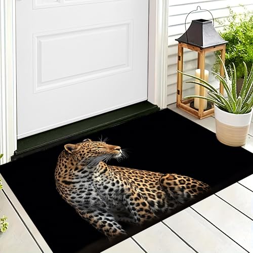 ALTCIRNMD Badteppich rutschfeste,3D-Muster Fußmatte Braun-Schwarz Persönlichkeit Leopard,Badezimmer Deko,Natürliche Tiere Badematte Rutschfester Badezimmerteppich Absorbierender Dekorative,50X80Cm ALTCIRNMD Badteppich rutschfeste,3D-Muster Fußmatte Braun-Schwarz Persönlichkeit Leopard,Badezimmer Deko,Natürliche Tiere Badematte Rutschfester Badezimmerteppich Absorbierender Dekorative,50X80Cm von ALTCIRNMD