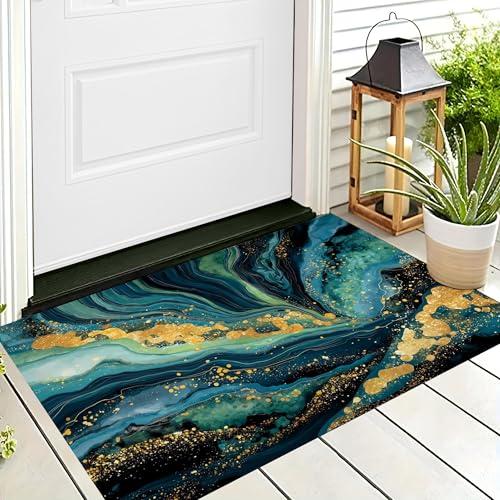 ALTCIRNMD Badteppich rutschfeste,3D-Muster Fußmatte Dunkelblau Wirbelmarmor,Badezimmer Deko,Abstrakte Textur Badematte Rutschfester Badezimmerteppich Absorbierender Dekorative,50X80Cm ALTCIRNMD Badteppich rutschfeste,3D-Muster Fußmatte Dunkelblau Wirbelmarmor,Badezimmer Deko,Abstrakte Textur Badematte Rutschfester Badezimmerteppich Absorbierender Dekorative,50X80Cm von ALTCIRNMD