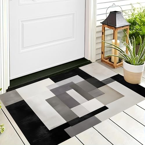 ALTCIRNMD Badteppich rutschfeste,3D-Muster Fußmatte Dunkelgrau Überlappende Rechtecke,Badezimmer Deko,Abstrakte Geometrie Badematte Rutschfester Badezimmerteppich Absorbierender Dekorative,70X100Cm ALTCIRNMD Badteppich rutschfeste,3D-Muster Fußmatte Dunkelgrau Überlappende Rechtecke,Badezimmer Deko,Abstrakte Geometrie Badematte Rutschfester Badezimmerteppich Absorbierender Dekorative,70X100Cm von ALTCIRNMD
