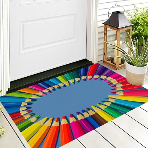 ALTCIRNMD Badteppich rutschfeste,3D-Muster Fußmatte Farbe Bleistiftkreis,Badezimmer Deko,Cartoon-Ästhetik Badematte Rutschfester Badezimmerteppich Absorbierender Dekorative,50X80Cm ALTCIRNMD Badteppich rutschfeste,3D-Muster Fußmatte Farbe Bleistiftkreis,Badezimmer Deko,Cartoon-Ästhetik Badematte Rutschfester Badezimmerteppich Absorbierender Dekorative,50X80Cm von ALTCIRNMD