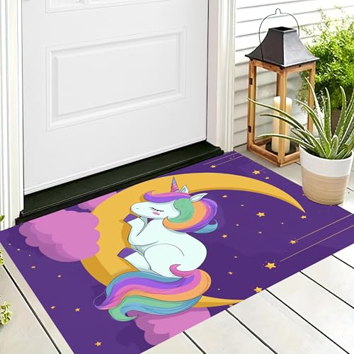 ALTCIRNMD Badteppich rutschfeste,3D-Muster Fußmatte Farbe Nachthimmel Regenbogen Pferd,Badezimmer Deko,Cartoon-Tiere Badematte Rutschfester Badezimmerteppich Absorbierender Dekorative,40X60Cm ALTCIRNMD Badteppich rutschfeste,3D-Muster Fußmatte Farbe Nachthimmel Regenbogen Pferd,Badezimmer Deko,Cartoon-Tiere Badematte Rutschfester Badezimmerteppich Absorbierender Dekorative,40X60Cm von ALTCIRNMD