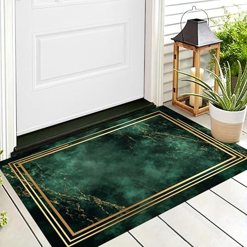 ALTCIRNMD Badteppich rutschfeste,3D-Muster Fußmatte Goldenes Grün Gestreifter Marmor,Badezimmer Deko,Abstrakte Kunst Badematte Rutschfester Badezimmerteppich Absorbierender Dekorative,50X80Cm ALTCIRNMD Badteppich rutschfeste,3D-Muster Fußmatte Goldenes Grün Gestreifter Marmor,Badezimmer Deko,Abstrakte Kunst Badematte Rutschfester Badezimmerteppich Absorbierender Dekorative,50X80Cm von ALTCIRNMD