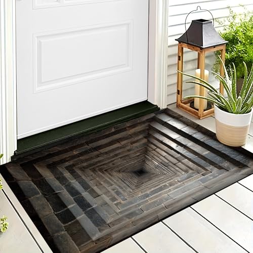 ALTCIRNMD Badteppich rutschfeste,3D-Muster Fußmatte Grau Quadratischer Tunnel,Badezimmer Deko,Antike Indische Architektur Badematte Rutschfester Badezimmerteppich Absorbierender Dekorative,90X150Cm ALTCIRNMD Badteppich rutschfeste,3D-Muster Fußmatte Grau Quadratischer Tunnel,Badezimmer Deko,Antike Indische Architektur Badematte Rutschfester Badezimmerteppich Absorbierender Dekorative,90X150Cm von ALTCIRNMD