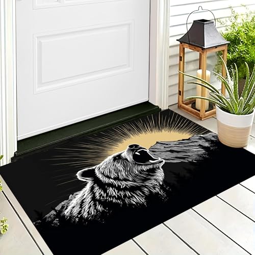 ALTCIRNMD Badteppich rutschfeste,3D-Muster Fußmatte Grauschwarz Berggrizzlies,Badezimmer Deko,Landschaft Tiere Badematte Rutschfester Badezimmerteppich Absorbierender Dekorative,40X60Cm ALTCIRNMD Badteppich rutschfeste,3D-Muster Fußmatte Grauschwarz Berggrizzlies,Badezimmer Deko,Landschaft Tiere Badematte Rutschfester Badezimmerteppich Absorbierender Dekorative,40X60Cm von ALTCIRNMD