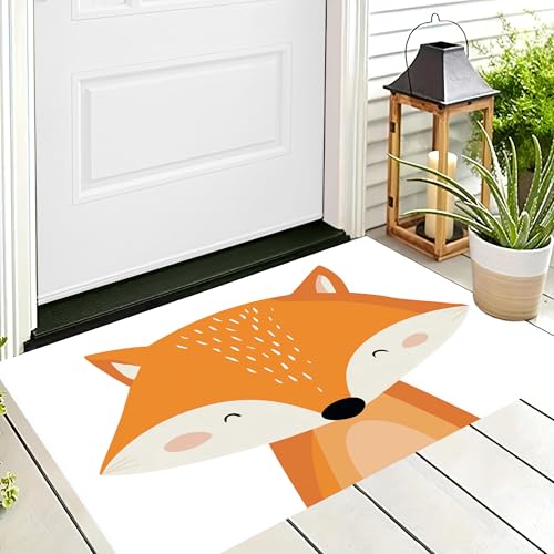 ALTCIRNMD Badteppich rutschfeste,3D-Muster Fußmatte Orangeweiß Süßer Fuchs,Badezimmer Deko,Cartoon-Illustration Badematte Rutschfester Badezimmerteppich Absorbierender Dekorative,50X80Cm ALTCIRNMD Badteppich rutschfeste,3D-Muster Fußmatte Orangeweiß Süßer Fuchs,Badezimmer Deko,Cartoon-Illustration Badematte Rutschfester Badezimmerteppich Absorbierender Dekorative,50X80Cm von ALTCIRNMD