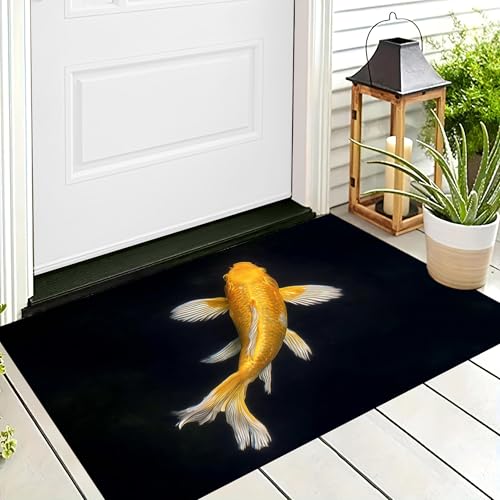 ALTCIRNMD Badteppich rutschfeste,3D-Muster Fußmatte Platin Schwimmende Koi,Badezimmer Deko,Teichorganismen Badematte Rutschfester Badezimmerteppich Absorbierender Dekorative,60X90Cm ALTCIRNMD Badteppich rutschfeste,3D-Muster Fußmatte Platin Schwimmende Koi,Badezimmer Deko,Teichorganismen Badematte Rutschfester Badezimmerteppich Absorbierender Dekorative,60X90Cm von ALTCIRNMD