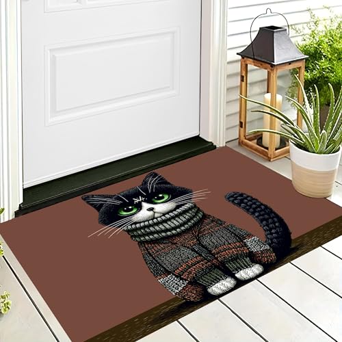 ALTCIRNMD Badteppich rutschfeste,3D-Muster Fußmatte Rosa Grün Gestrickte Katze,Badezimmer Deko,Cartoon-Tiere Badematte Rutschfester Badezimmerteppich Absorbierender Dekorative,40X60Cm ALTCIRNMD Badteppich rutschfeste,3D-Muster Fußmatte Rosa Grün Gestrickte Katze,Badezimmer Deko,Cartoon-Tiere Badematte Rutschfester Badezimmerteppich Absorbierender Dekorative,40X60Cm von ALTCIRNMD