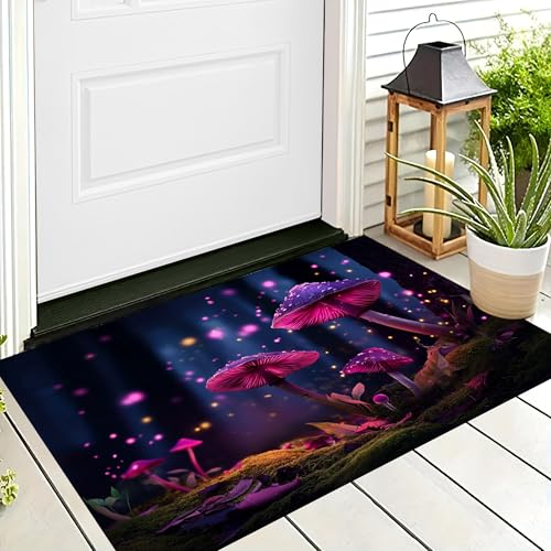 ALTCIRNMD Badteppich rutschfeste,3D-Muster Fußmatte Rosa Pilz-Glühwürmchen,Badezimmer Deko,Waldpflanzen Badematte Rutschfester Badezimmerteppich Absorbierender Dekorative,90X150Cm ALTCIRNMD Badteppich rutschfeste,3D-Muster Fußmatte Rosa Pilz-Glühwürmchen,Badezimmer Deko,Waldpflanzen Badematte Rutschfester Badezimmerteppich Absorbierender Dekorative,90X150Cm von ALTCIRNMD