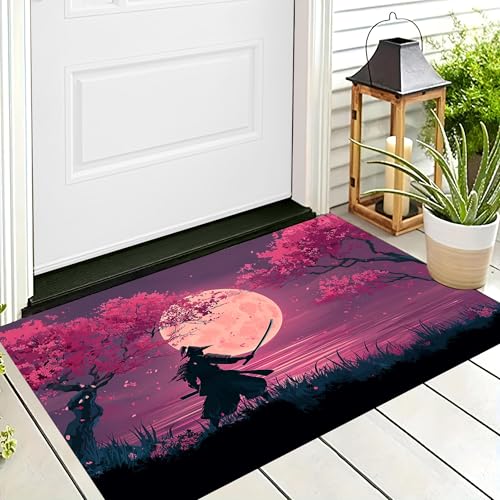 ALTCIRNMD Badteppich rutschfeste,3D-Muster Fußmatte Rosa Sakura Samurai,Badezimmer Deko,Anime-Charaktere Badematte Rutschfester Badezimmerteppich Absorbierender Dekorative,50X80Cm ALTCIRNMD Badteppich rutschfeste,3D-Muster Fußmatte Rosa Sakura Samurai,Badezimmer Deko,Anime-Charaktere Badematte Rutschfester Badezimmerteppich Absorbierender Dekorative,50X80Cm von ALTCIRNMD