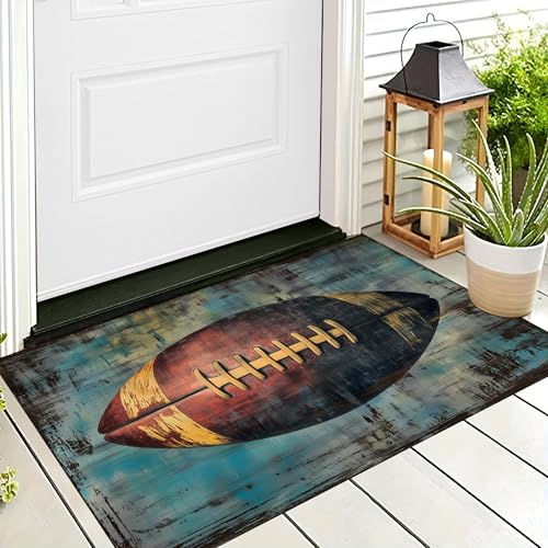 ALTCIRNMD Badteppich rutschfeste,3D-Muster Fußmatte Rot Blau Holzfußball,Badezimmer Deko,Retro-Kunst Badematte Rutschfester Badezimmerteppich Absorbierender Dekorative,50X80Cm ALTCIRNMD Badteppich rutschfeste,3D-Muster Fußmatte Rot Blau Holzfußball,Badezimmer Deko,Retro-Kunst Badematte Rutschfester Badezimmerteppich Absorbierender Dekorative,50X80Cm von ALTCIRNMD