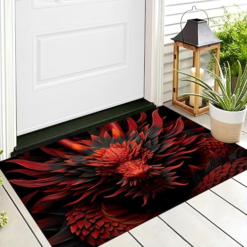 ALTCIRNMD Badteppich rutschfeste,3D-Muster Fußmatte Rot Geschnitzter Drache,Badezimmer Deko,Fantasietiere Badematte Rutschfester Badezimmerteppich Absorbierender Dekorative,80X120Cm ALTCIRNMD Badteppich rutschfeste,3D-Muster Fußmatte Rot Geschnitzter Drache,Badezimmer Deko,Fantasietiere Badematte Rutschfester Badezimmerteppich Absorbierender Dekorative,80X120Cm von ALTCIRNMD