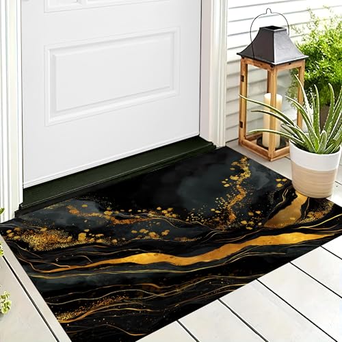 ALTCIRNMD Badteppich rutschfeste,3D-Muster Fußmatte Schwarz Linearer Marmor,Badezimmer Deko,Luxuskunst Badematte Rutschfester Badezimmerteppich Absorbierender Dekorative,70X100Cm ALTCIRNMD Badteppich rutschfeste,3D-Muster Fußmatte Schwarz Linearer Marmor,Badezimmer Deko,Luxuskunst Badematte Rutschfester Badezimmerteppich Absorbierender Dekorative,70X100Cm von ALTCIRNMD