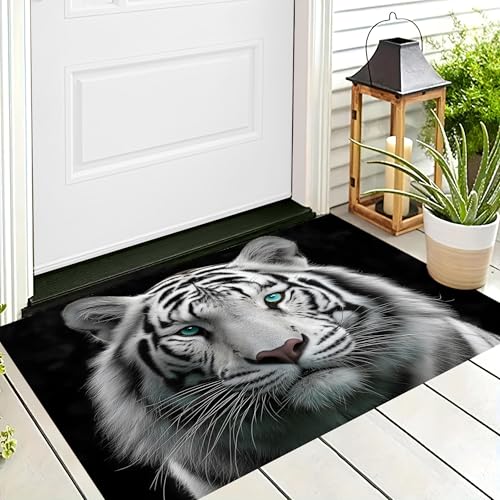 ALTCIRNMD Badteppich rutschfeste,3D-Muster Fußmatte Weiß Persönlichkeit des Weißen Tigers,Badezimmer Deko,Natürliche Tiere Badematte Rutschfester Badezimmerteppich Absorbierender Dekorative,60X90Cm ALTCIRNMD Badteppich rutschfeste,3D-Muster Fußmatte Weiß Persönlichkeit des Weißen Tigers,Badezimmer Deko,Natürliche Tiere Badematte Rutschfester Badezimmerteppich Absorbierender Dekorative,60X90Cm von ALTCIRNMD