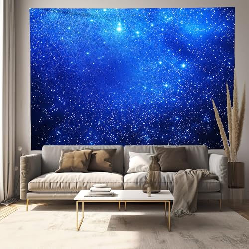 ALTCIRNMD Blauer Sternenhimmel Teppich 150X230Cm Psychedelic Leuchtender Nachthimmel Tischdecke Boho Chic Für Picknick Campingpicknickdecke Wandteppich Tapisserie ALTCIRNMD Blauer Sternenhimmel Teppich 150X230Cm Psychedelic Leuchtender Nachthimmel Tischdecke Boho Chic Für Picknick Campingpicknickdecke Wandteppich Tapisserie von ALTCIRNMD