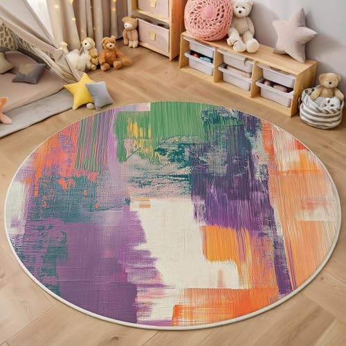 ALTCIRNMD Lila-Grün Urbane Architektur 3D Teppich Rundteppich Für Wohnzimmer 140Cm Abstrakte Kunst,Schlafzimmer rutschfeste Bodenmatte Krabbelmatte Tischset Flur Badematte Esszimmer Eingangsbereich ALTCIRNMD Lila-Grün Urbane Architektur 3D Teppich Rundteppich Für Wohnzimmer 140Cm Abstrakte Kunst,Schlafzimmer rutschfeste Bodenmatte Krabbelmatte Tischset Flur Badematte Esszimmer Eingangsbereich von ALTCIRNMD