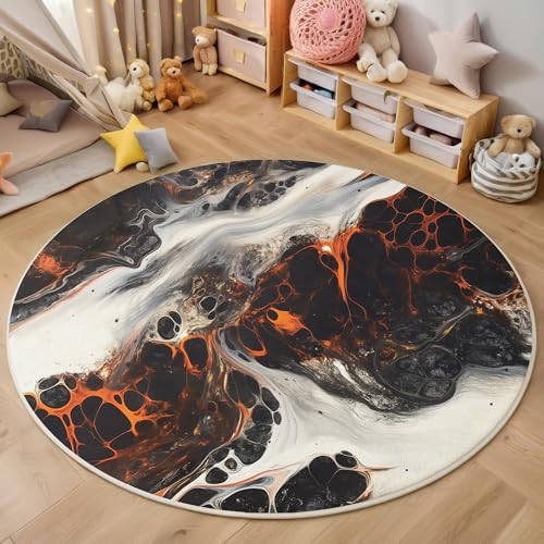 ALTCIRNMD Rund Teppich,100Cm 3D Rot Weiß Wirbeltextur Bedruckt Bereich Kinderteppich rutschfest Yoga Teppich Bildende Kunst Für Wohnzimmer Balkon Badezimmer Bedruckter Boden Matte ALTCIRNMD Rund Teppich,100Cm 3D Rot Weiß Wirbeltextur Bedruckt Bereich Kinderteppich rutschfest Yoga Teppich Bildende Kunst Für Wohnzimmer Balkon Badezimmer Bedruckter Boden Matte von ALTCIRNMD