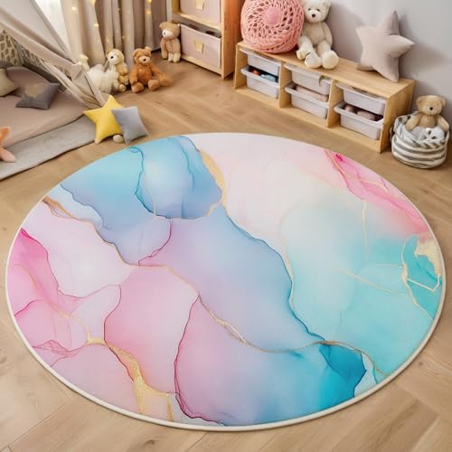 ALTCIRNMD Teppich Rund Rot Blau Modelinien Reppich Schlafzimmer,Innenbereich 3D Aquarellkunst Waschbarer rutschfest Flur Weich Fußmatte Für Wohnzimmer,Kinderzimmer,Büro Küche,100Cm ALTCIRNMD Teppich Rund Rot Blau Modelinien Reppich Schlafzimmer,Innenbereich 3D Aquarellkunst Waschbarer rutschfest Flur Weich Fußmatte Für Wohnzimmer,Kinderzimmer,Büro Küche,100Cm von ALTCIRNMD