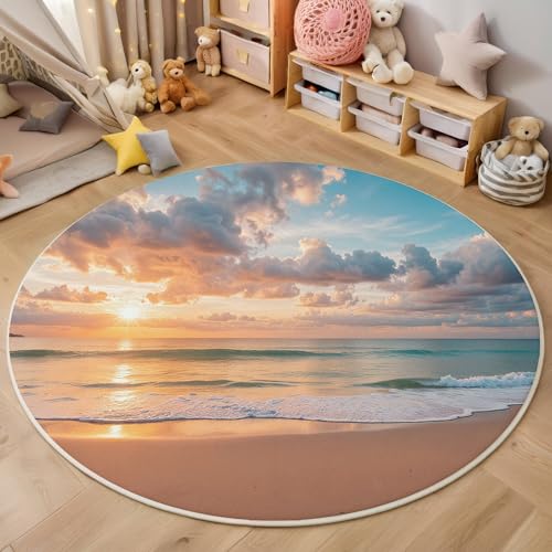 ALTCIRNMD Teppich Sonnenuntergangsstrand Für Teenager 3D Ruhige Landschaft Teppich Schlafzimmer Wohnzimmer Dekoration Innenmatte Waschbar Orange-Rot rutschfeste Matte,180Cm ALTCIRNMD Teppich Sonnenuntergangsstrand Für Teenager 3D Ruhige Landschaft Teppich Schlafzimmer Wohnzimmer Dekoration Innenmatte Waschbar Orange-Rot rutschfeste Matte,180Cm von ALTCIRNMD