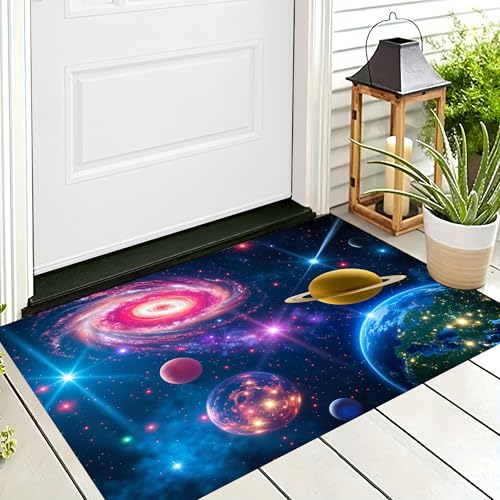 ALTCIRNMD Waschbare Teppiche,Klein rutschfest,Blau-Lila Planetarisches Universum Fantasielandschaft Teppich,Fußmatte Den Innenbereich Terrasse Weicher Teppich Für Eingangsbereich Flur,60X90Cm ALTCIRNMD Waschbare Teppiche,Klein rutschfest,Blau-Lila Planetarisches Universum Fantasielandschaft Teppich,Fußmatte Den Innenbereich Terrasse Weicher Teppich Für Eingangsbereich Flur,60X90Cm von ALTCIRNMD