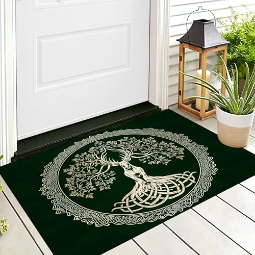ALTCIRNMD Waschbare Teppiche,Klein rutschfest,Dunkelgrün Strukturierter Baum Natürliche Pflanzen Teppich,Fußmatte Den Innenbereich Terrasse Weicher Teppich Für Eingangsbereich Flur,40X60Cm ALTCIRNMD Waschbare Teppiche,Klein rutschfest,Dunkelgrün Strukturierter Baum Natürliche Pflanzen Teppich,Fußmatte Den Innenbereich Terrasse Weicher Teppich Für Eingangsbereich Flur,40X60Cm von ALTCIRNMD
