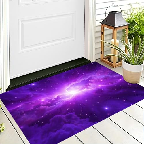 ALTCIRNMD Waschbare Teppiche,Klein rutschfest,Lila Stellarer Nebel Verträumte Landschaft Teppich,Fußmatte Den Innenbereich Terrasse Weicher Teppich Für Eingangsbereich Flur,60X90Cm ALTCIRNMD Waschbare Teppiche,Klein rutschfest,Lila Stellarer Nebel Verträumte Landschaft Teppich,Fußmatte Den Innenbereich Terrasse Weicher Teppich Für Eingangsbereich Flur,60X90Cm von ALTCIRNMD